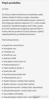 Lednice s mrazákem Liebherr CU 2915 - 10