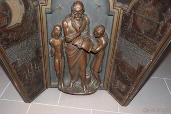 Domácí oltář  rok 1922  citát Goethe    (525o) - 10