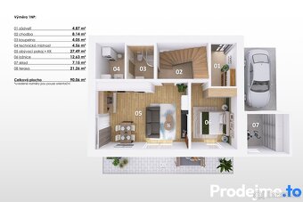 Prodej rodinného domu č. 4 - 5+kk , 125 m2 - Beřovice - 10
