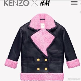 Kožená bunda KENZO Pink Black Leather - NOVÁ - 10