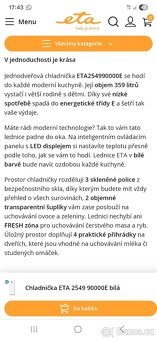 Lednice bez mrazáku ETA 185 CM - 10