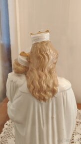 Starožitná porcelánová soška Panny Marie s Ježíškem - 10