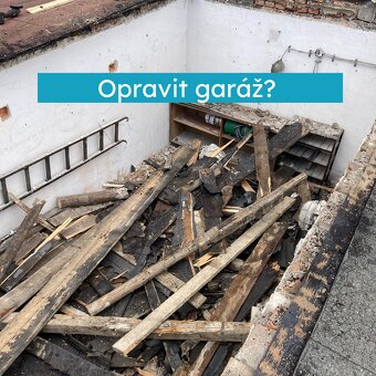 Oprava garáže i v zimním období - 10