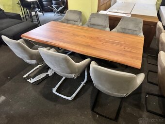 Luxusní NOVÝ Jídelní set s 6 křesly a stolem Akát - 10