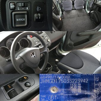HONDA JAZZ 1,3 i DSi ČTYŘVÁLEC BENZÍN, KLIMA, EL. TOP - 10
