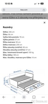 Postel s výsuvem IKEA SLAKT - 10