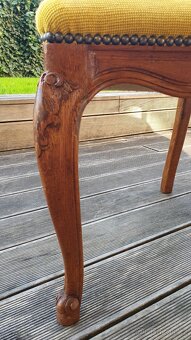 Dubové židle Ludvík XV. Řezbované 6 ks - 10