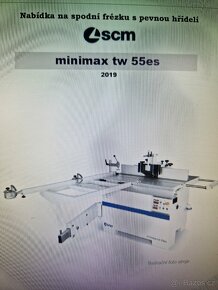 Spodní frézka SCM minimax 55 es - 10