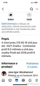 4 zimní pneu 215 60 16 - 10
