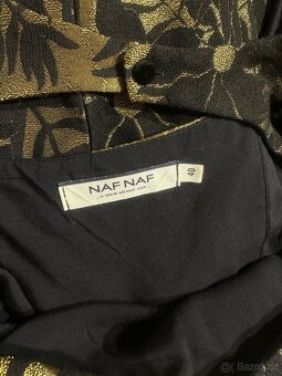 Nádherné koktejlové midi šaty Naf Naf - 10