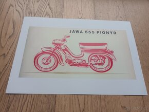 Prodam plakaty Jawa pionýr,Manet,CZ 502,Jawa 250,Stadion - 10