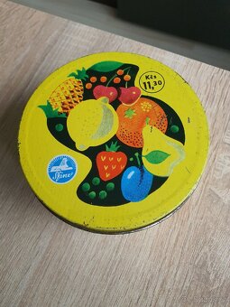 Retro plechovka sfinx,oplatky - 10