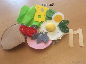 Potraviny z filcu - na hraní do dětské kuchyňky - 10
