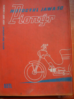 Manuály od motocyklů jawa čz  junák  pionýr jawa 50 manet 90 - 10