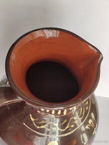 VELKÝ DŽBÁN, POZDIŠOVSKÁ KERAMIKA, značený, 28cm - 10