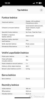 Černá lednice CANDY CCE4T618EB - 10