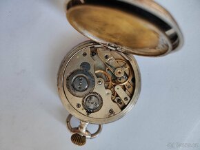 2 x stříbrné třipláštové kapesní hodinky jdoucí - 10