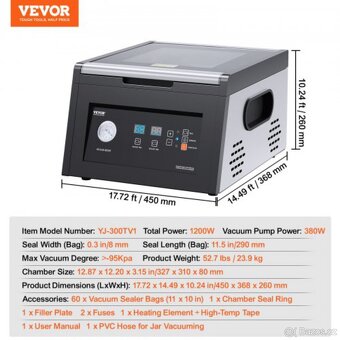 Nová komorová Vakuovačka 380W - 10