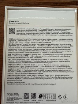 iPhone 16 Pro 256GB Desert Titanium + Clear Case Top Stav - 10