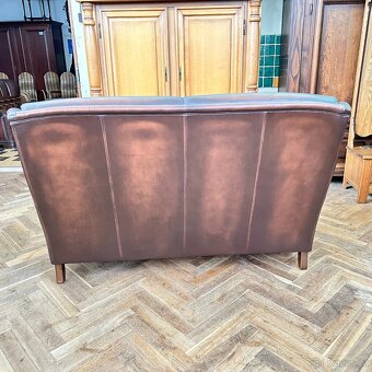 Gauč kůže + dub, Anglie/Belgie - 10