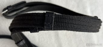 Uzdečka anglická černá s čelenkou s bílými krystaly + otěže - 10