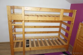 Patrová postel z masivu včetně roštů a matrací - 10