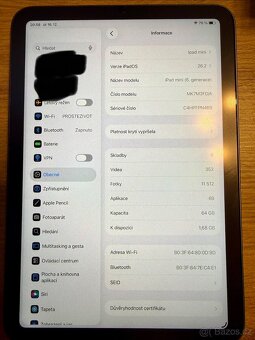 iPad mini 6 + Apple Pencil 2. generace + skin + Moft - 10