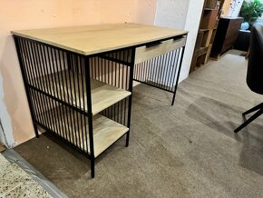 Krásný NOVÝ Psací stůl 120×60 cm mango bílá 2 zá. - 10