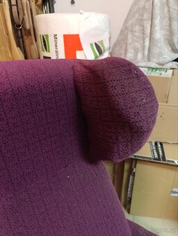 Ušák křeslo otočné, vintage, retro - 10