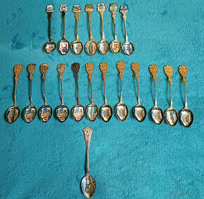 Staré sběratelské lžičky smaltované - 10