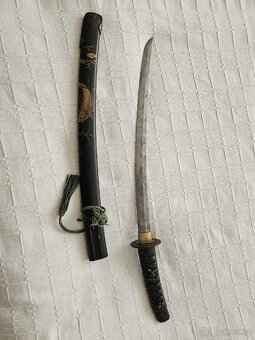JAPONSKY STARÝ ORIGINÁL MEČ KATANA/ WAKIZASHI - 10