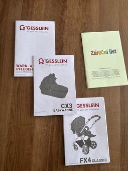 Kočárek Gesslein dvojkombinace s příslušenstvím - 10