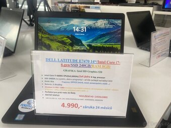 DELL LATITUDE E7470 14“/Intel Core i7-6.gen/SSD 240GB/RAM 8G - 10