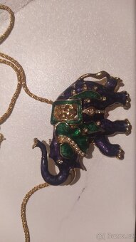 Řetízek s přívěskem sloník 1950-70 - 10