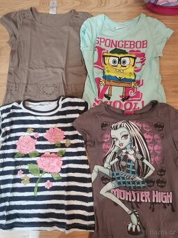 tričko, trička krátký dlouhý rukáv 122 6-7 let - 10