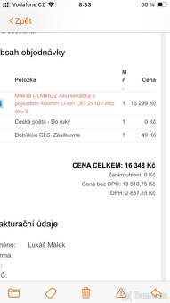 AKU sekačka s pojezdem Makita DLM462 - 10