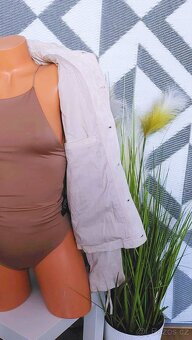 KOŽENÁ BUNDA S TŘÁSNĚMI - MOTO STYL - H&M - vel. 46 - 10