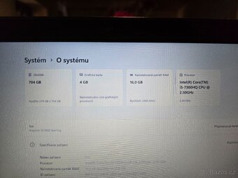 Herní notebook Dell Inspiron 15 7000 Gaming - 10