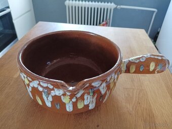 KAMENINOVÝ ABSTRAKTNĚ MALOVANÝ HRNEC GRÉS & POTIERS DIGOIN - 10