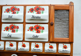 Police s kořenky - motiv vlčí mák - 10