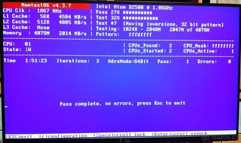 Intlel D2500CC miniITX, CPU Atom D2500, 4GB RAM - 10