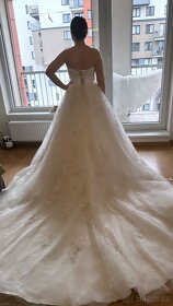 Luxusní značkové svatební šaty nové - 10