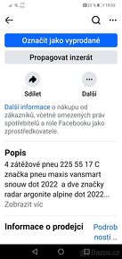 4 zátěžové pneu 225 55 17 C - 10