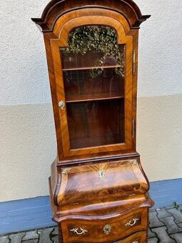 Barokní komoda s vitrínou - originál. - 10