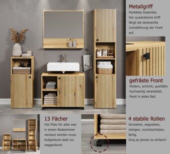 Nový stylový kvalitní 4-dílný koupelnový set - 10