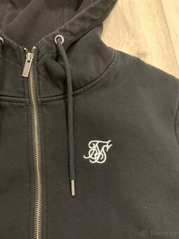 Pánská mikina SikSilk, černá, zip, vel.L - 10