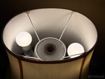 Veliká cínová stolní lampa výška 96cm - 10