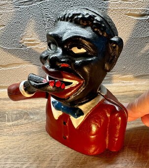 Stará mechanická pokladnička USA TOP kousek FUNKČNÍ - 10