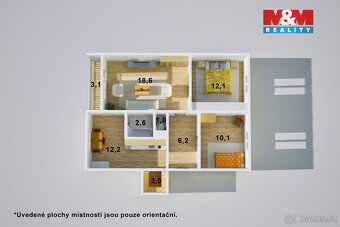 Prodej bytu 3+1, 61 m², Ústí nad Labem, ul. Seifertova - 10