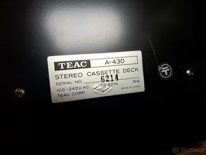 Tape deck TEAC A 430 (3 HEAD) - 10